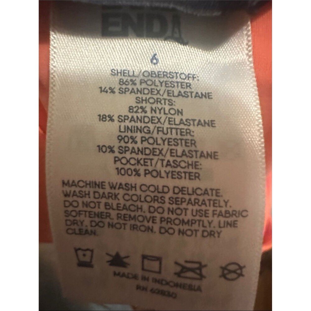 Lands' End Coral Athletic Skort- size 6 - Picture 3 of 4